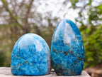 Polished Blue Apatite Standing Display Pieces x 6 From Betroka, Madagascar - Toprock Gemstones and Minerals 