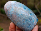 Polished Blue Apatite Standing Display Pieces x 6 From Betroka, Madagascar - Toprock Gemstones and Minerals 