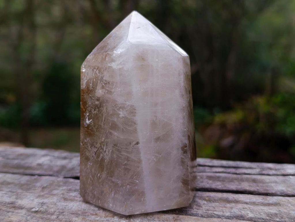 Polished Mixed Quartz Crystals With Inclusions x 3 From Madagascar - Toprock Gemstones and Minerals 