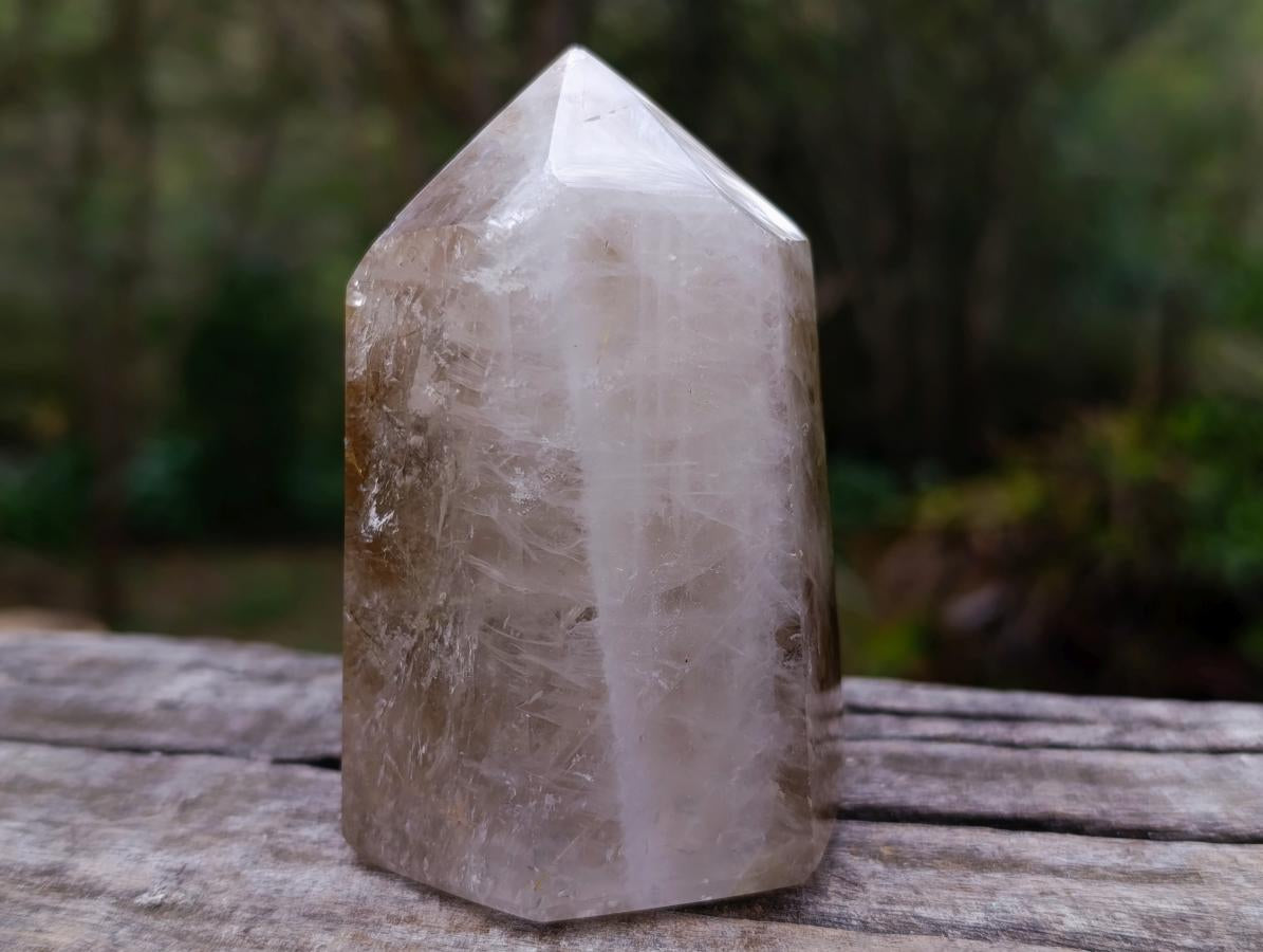Polished Mixed Quartz Crystals With Inclusions x 3 From Madagascar - Toprock Gemstones and Minerals 
