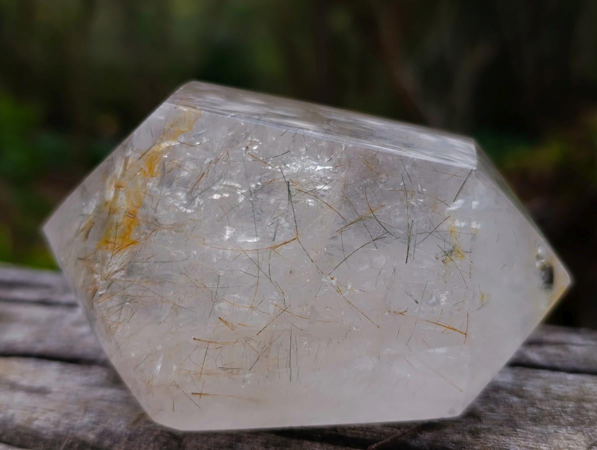 Polished Mixed Quartz Crystals With Inclusions x 3 From Madagascar - Toprock Gemstones and Minerals 