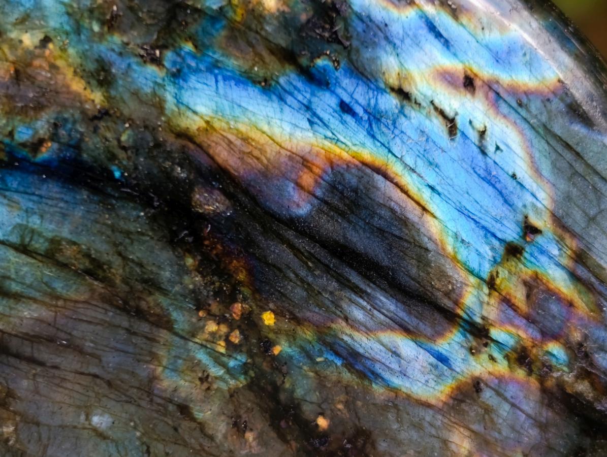 Polished Labradorite Standing Display Pieces x 4 From Madagascar - Toprock Gemstones and Minerals 