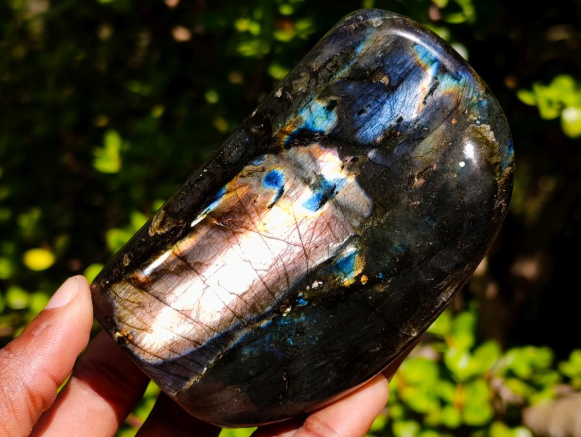 Polished Labradorite Standing Display Pieces x 4 From Madagascar - Toprock Gemstones and Minerals 