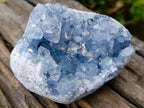 Natural Blue Celestite Specimens x 2 From Sakoany, Madagascar - Toprock Gemstones and Minerals 