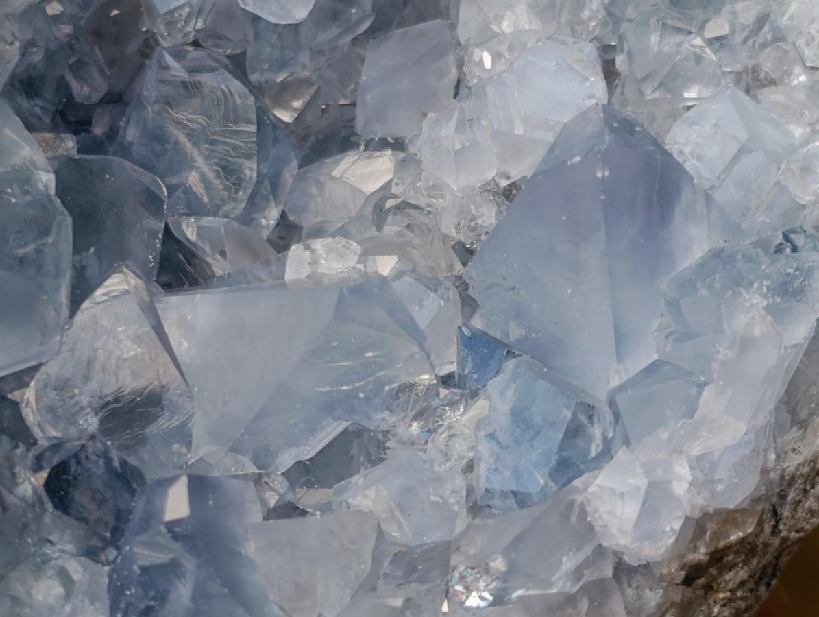 Natural Blue Celestite Specimens x 2 From Sakoany, Madagascar - Toprock Gemstones and Minerals 