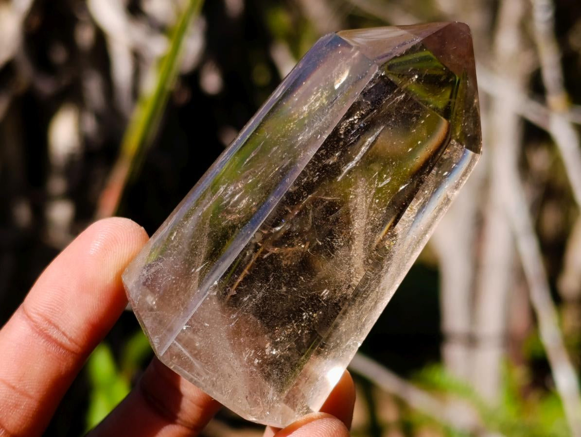 Polished Smokey Quartz Crystals x 6 From Madagascar - Toprock Gemstones and Minerals 