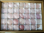 Polished Gemmy Rose Quartz Palm Stones x 35 From Madagascar - Toprock Gemstones and Minerals 