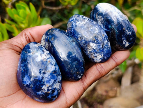 Polished Dumortierite Free Forms x 24 From Madagascar - Toprock Gemstones and Minerals 