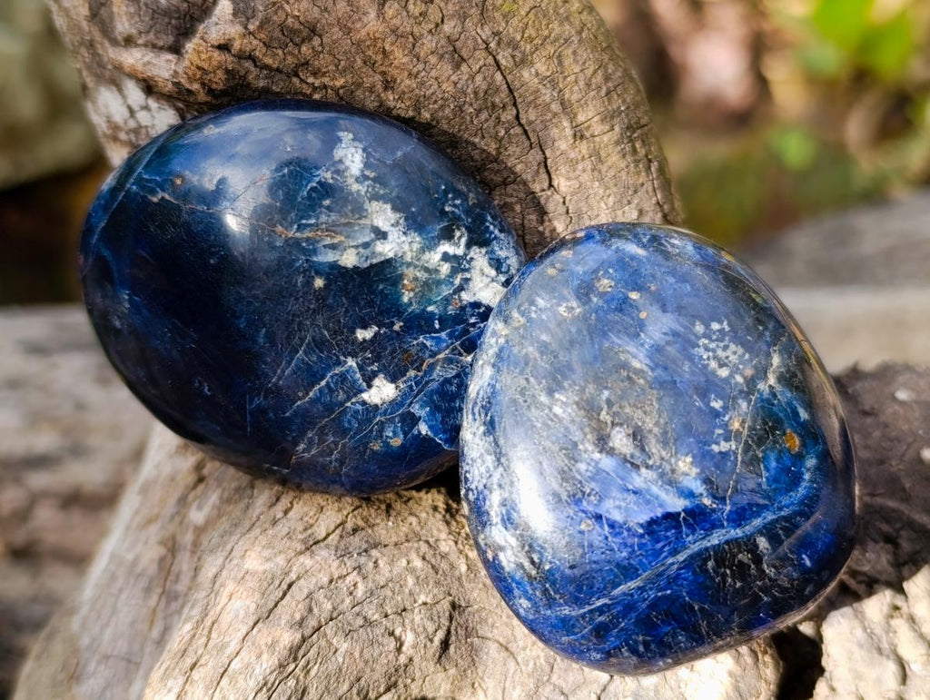 Polished Dumortierite Free Forms x 24 From Madagascar - Toprock Gemstones and Minerals 