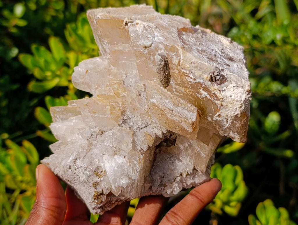 Natural Rhombohedral Calcite Specimens with Aragonite x 2 From Albert's Mountain, Lesotho - Toprock Gemstones and Minerals 