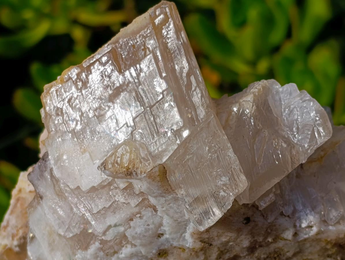 Natural Rhombohedral Calcite Specimens with Aragonite x 2 From Albert's Mountain, Lesotho - Toprock Gemstones and Minerals 