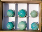Polished Amazonite Spheres x 6 From Madagascar - Toprock Gemstones and Minerals 
