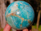 Polished Amazonite Spheres x 6 From Madagascar - Toprock Gemstones and Minerals 