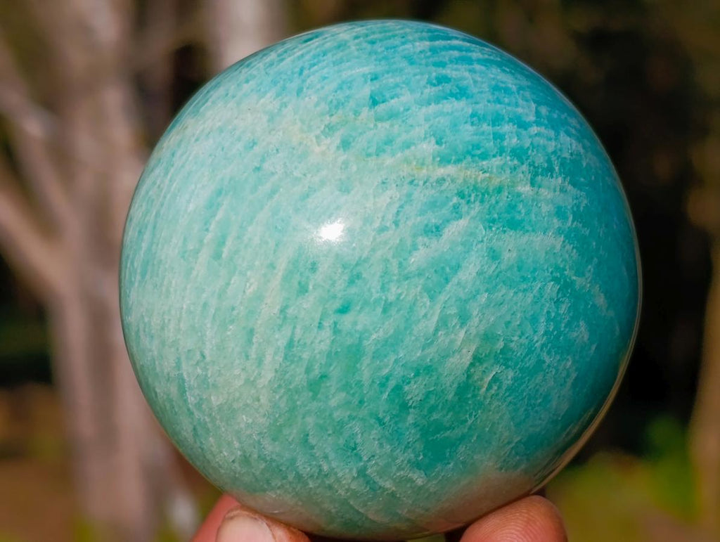 Polished Amazonite Spheres x 6 From Madagascar - Toprock Gemstones and Minerals 