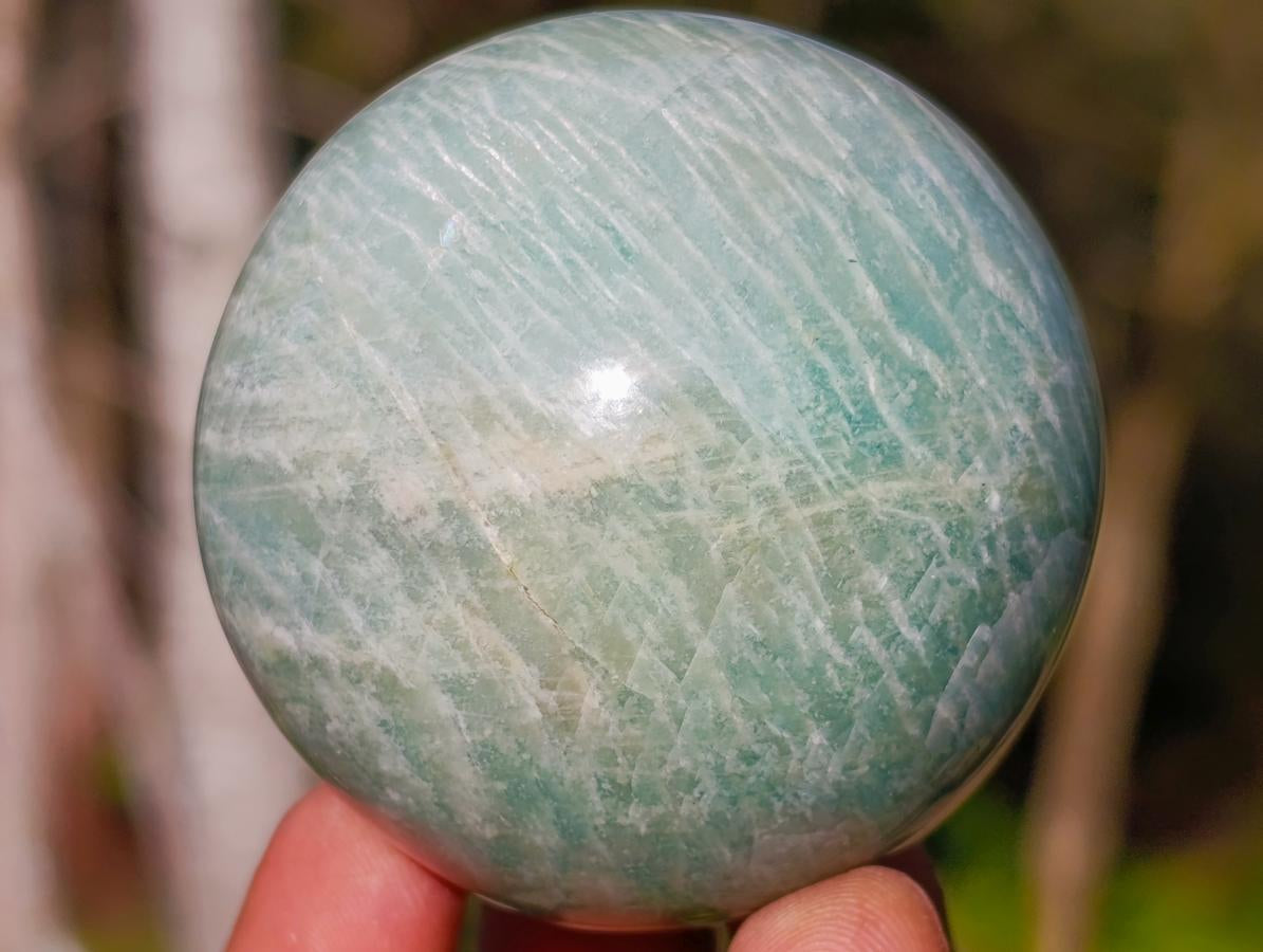 Polished Amazonite Spheres x 6 From Madagascar - Toprock Gemstones and Minerals 