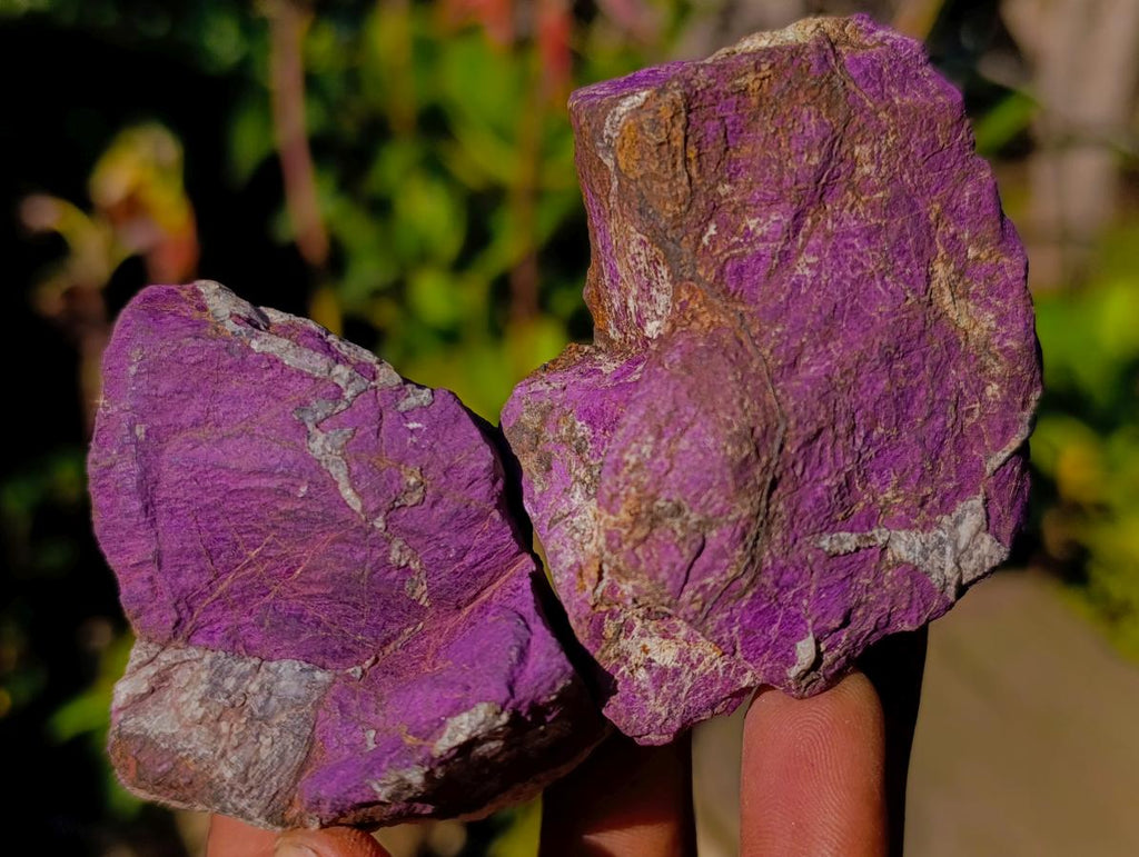Natural Metallic Cobbed Purpurite Specimens x 12 From Erongo, Namibia - Toprock Gemstones and Minerals 