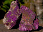 Natural Metallic Cobbed Purpurite Specimens x 12 From Erongo, Namibia - Toprock Gemstones and Minerals 