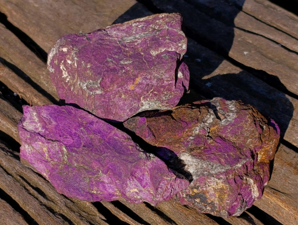 Natural Metallic Cobbed Purpurite Specimens x 12 From Erongo, Namibia - Toprock Gemstones and Minerals 
