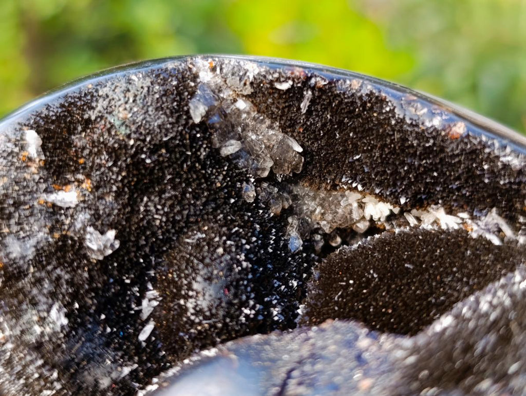 Polished Septerye Sauvage "Dragons Egg" Geodes x 2 From Mahajanga, Madagascar - Toprock Gemstones and Minerals 