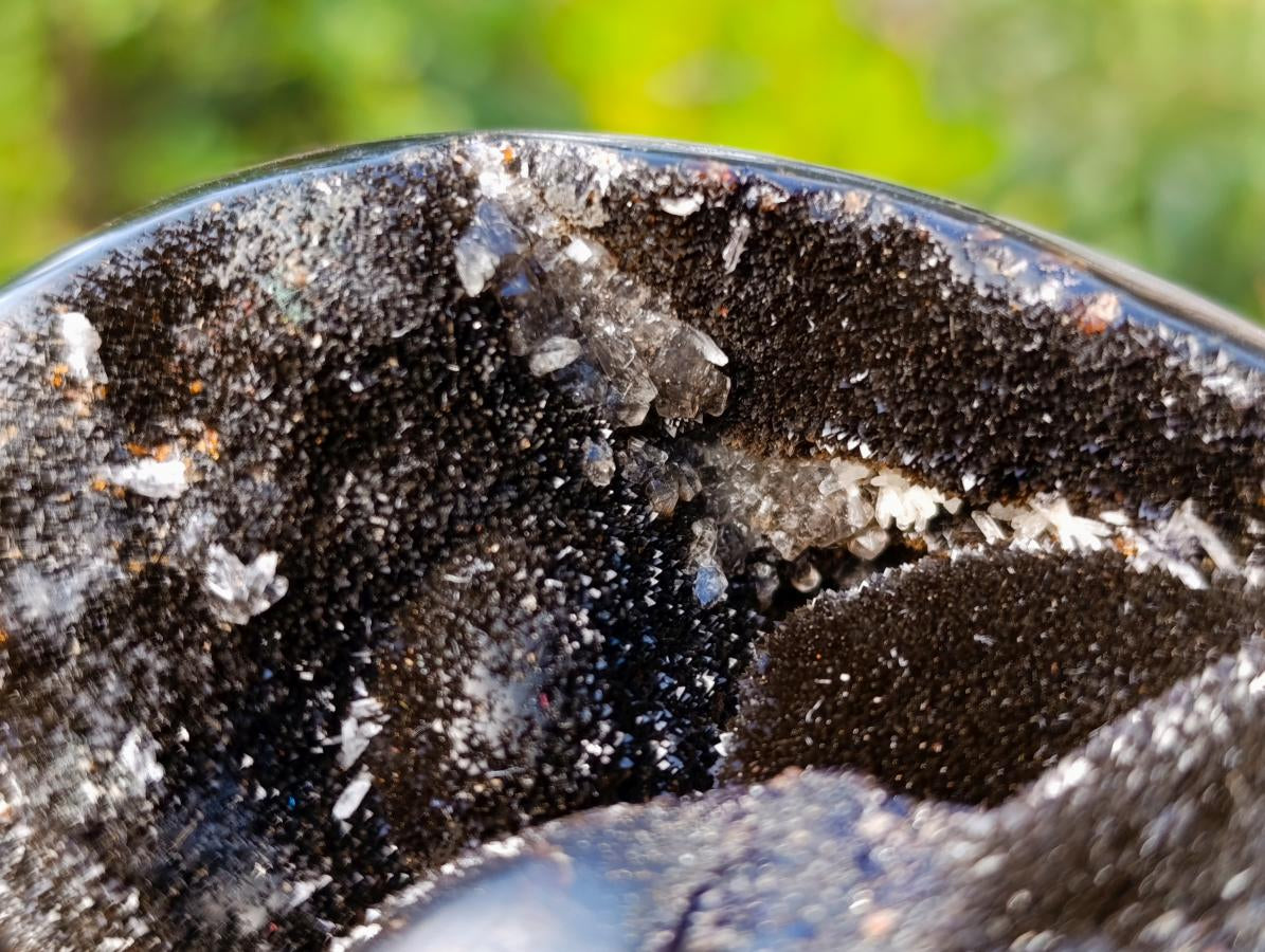 Polished Septerye Sauvage "Dragons Egg" Geodes x 2 From Mahajanga, Madagascar - Toprock Gemstones and Minerals 