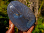 Polished Banded Agate Standing Display Pieces x 3 From Madagascar - Toprock Gemstones and Minerals 