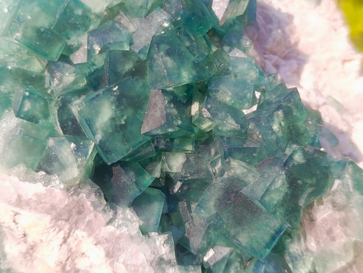 Natural XL Green Cubic Fluorite Specimen x 1 From Mandrosonoro, Madagascar - Toprock Gemstones and Minerals 