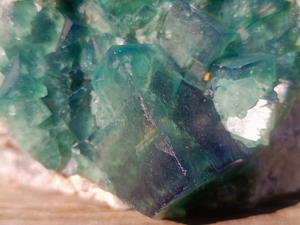 Natural XL Green Cubic Fluorite Specimen x 1 From Mandrosonoro, Madagascar - Toprock Gemstones and Minerals 
