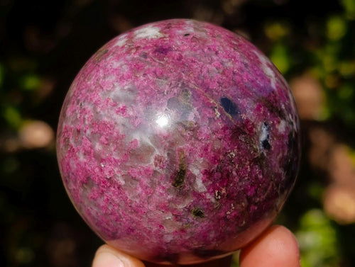 Polished Rubellite Pink Tourmaline Spheres x 4 From Ambatondrazaka, Madagascar - Toprock Gemstones and Minerals 