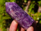 Polished Lepidolite with Pink Rubellite Tourmaline Display Crystals x 12 From Ambatondrazaka, Madagascar - Toprock Gemstones and Minerals 