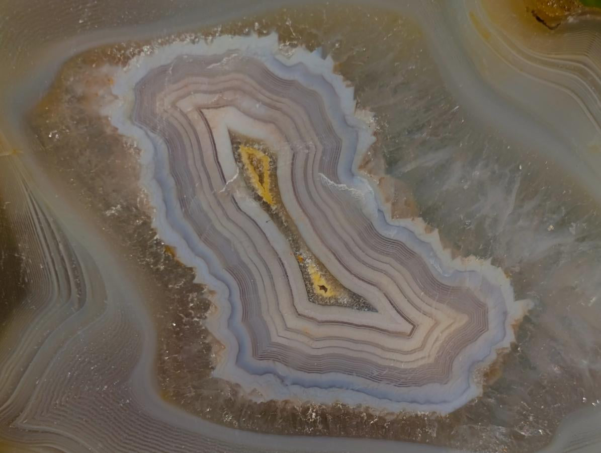 Polished Banded Agate Slices x 6 From Madagascar - Toprock Gemstones and Minerals 