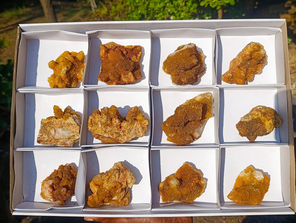 Natural Solar Spirit Quartz Clusters x 12 From Boekenhouthoek, South Africa - Toprock Gemstones and Minerals 
