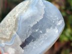 Polished Blue Lace Agate Standing Display Pieces x 6 From Nsanje, Malawi - Toprock Gemstones and Minerals 