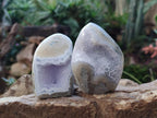 Polished Blue Lace Agate Standing Display Pieces x 6 From Nsanje, Malawi - Toprock Gemstones and Minerals 