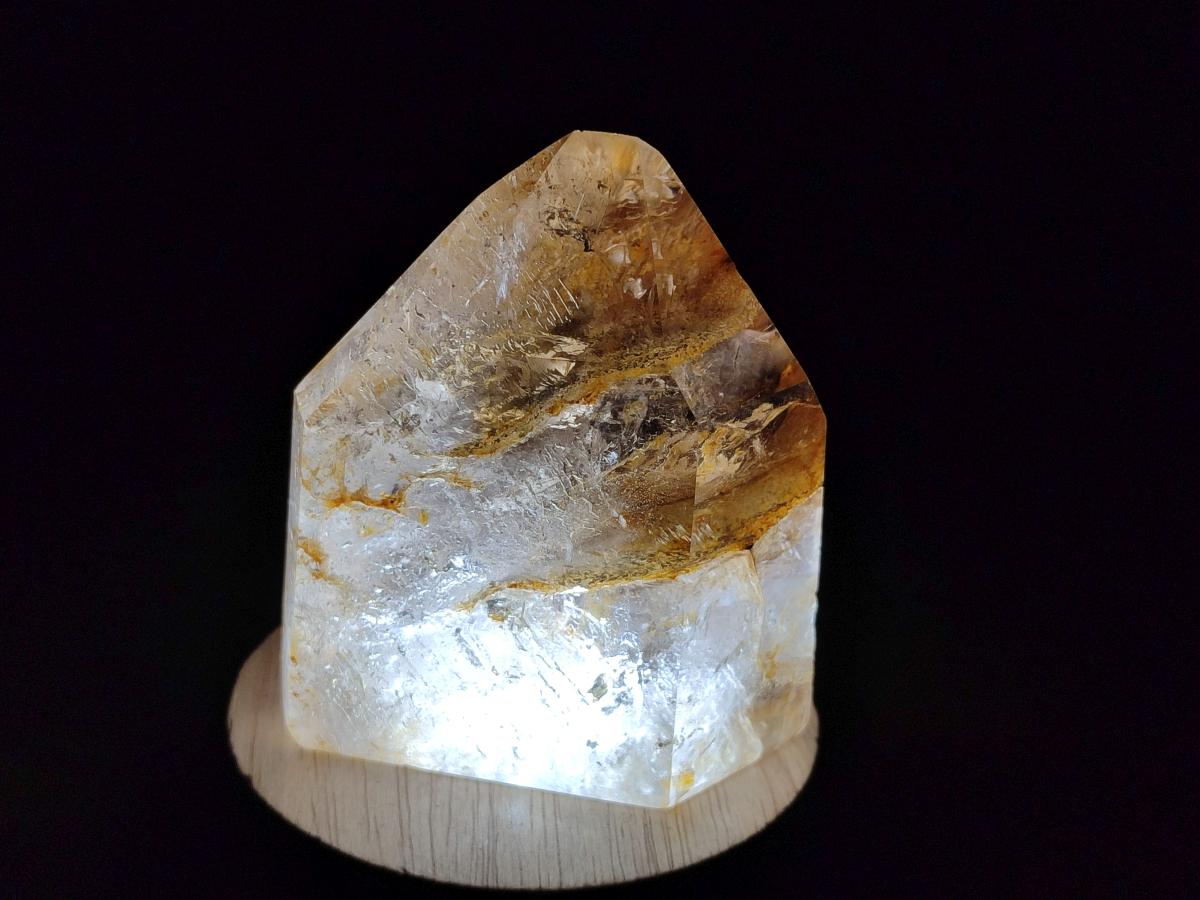 Polished Smokey and Clear Window Quartz Crystals x 3 From Madagascar - Toprock Gemstones and Minerals 