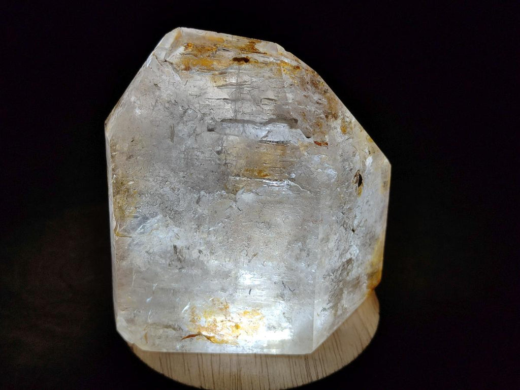 Polished Smokey and Clear Window Quartz Crystals x 3 From Madagascar - Toprock Gemstones and Minerals 