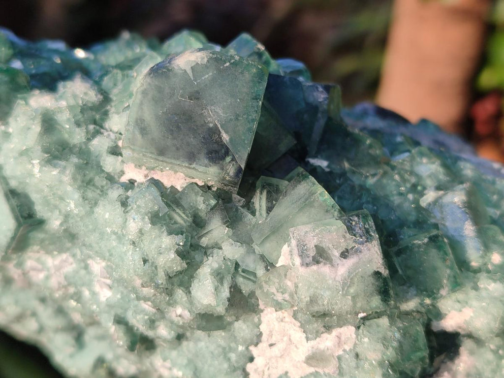 Natural Large Green Cubic Fluorite Specimens x 3 From Mandrosonoro, Madagascar - Toprock Gemstones and Minerals 