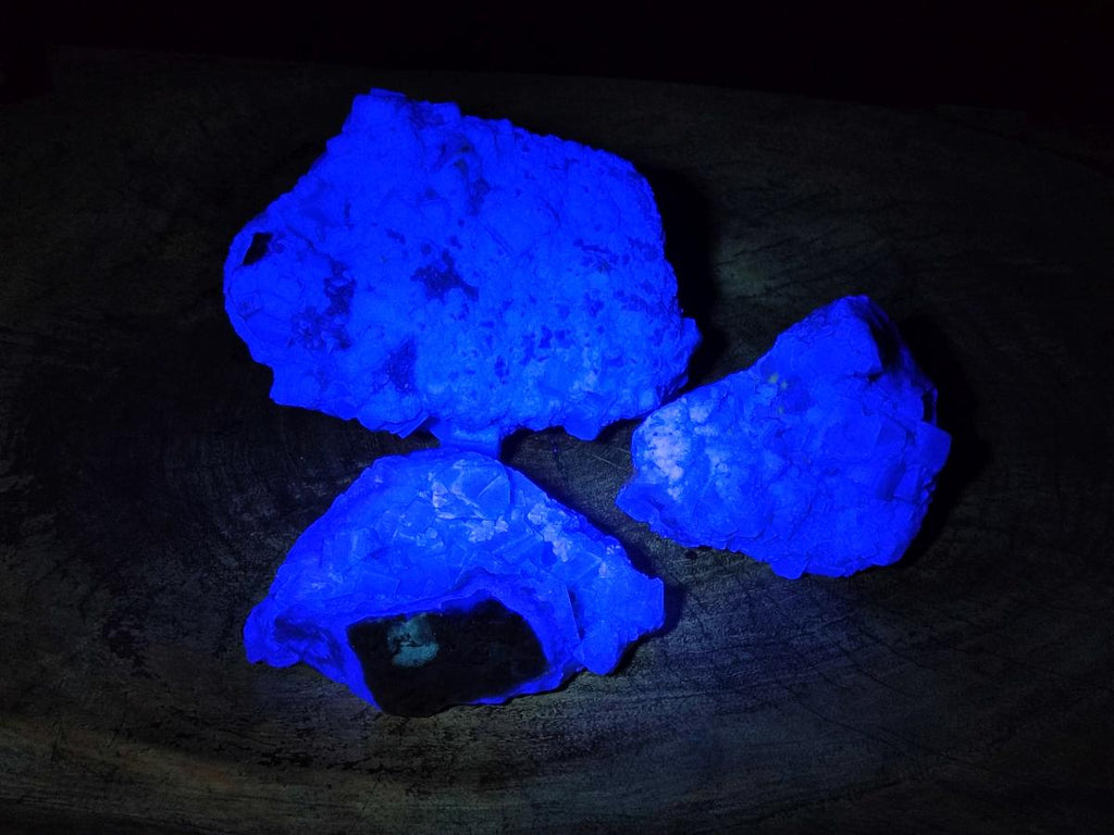 Natural Large Green Cubic Fluorite Specimens x 3 From Mandrosonoro, Madagascar - Toprock Gemstones and Minerals 