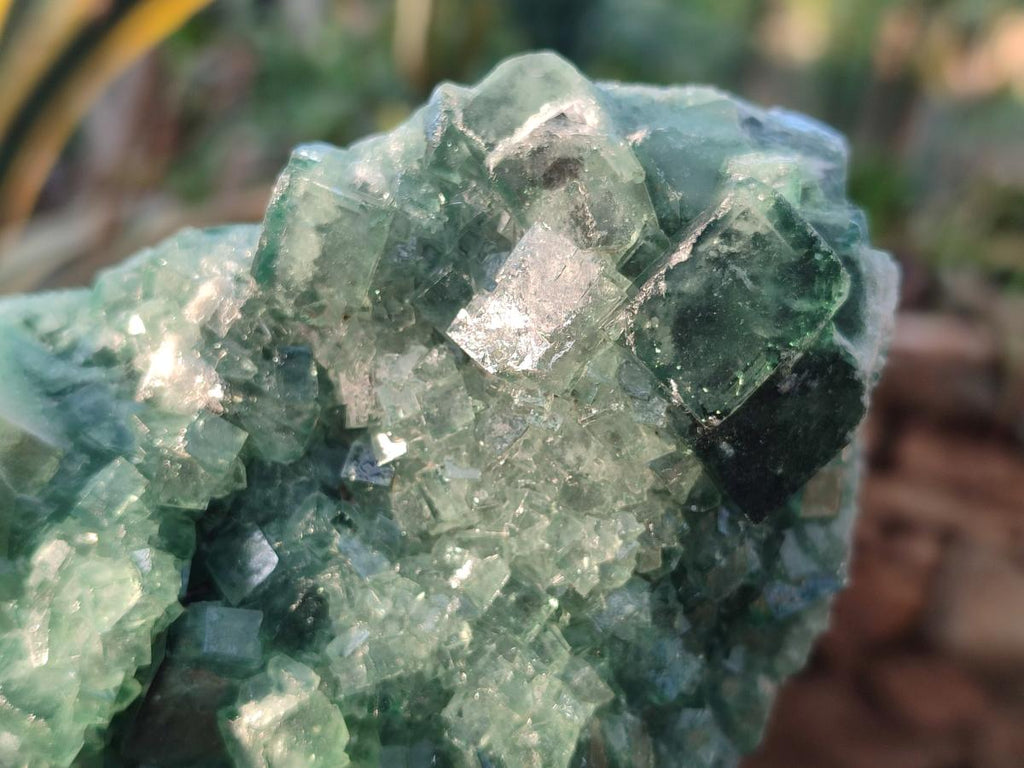 Natural Large Green Cubic Fluorite Specimens x 3 From Mandrosonoro, Madagascar - Toprock Gemstones and Minerals 
