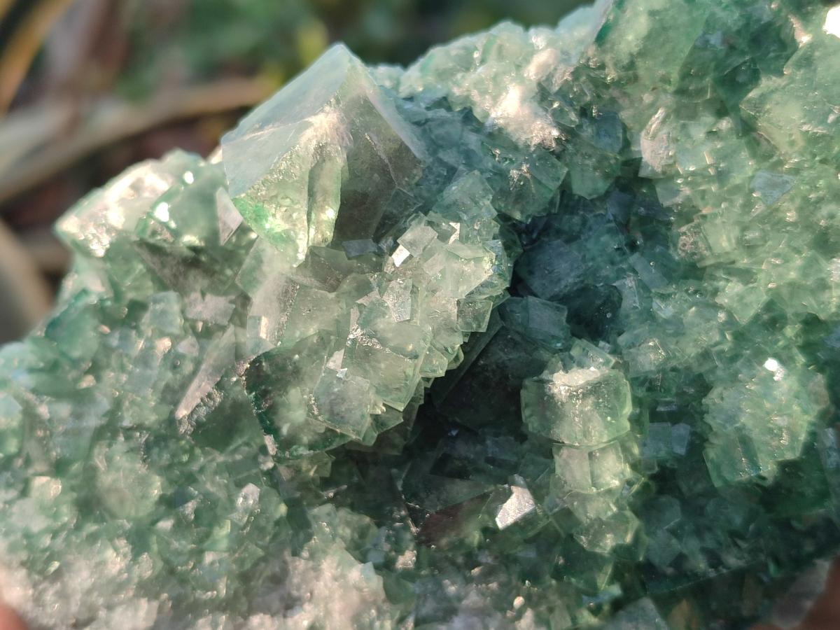 Natural Large Green Cubic Fluorite Specimens x 3 From Mandrosonoro, Madagascar - Toprock Gemstones and Minerals 