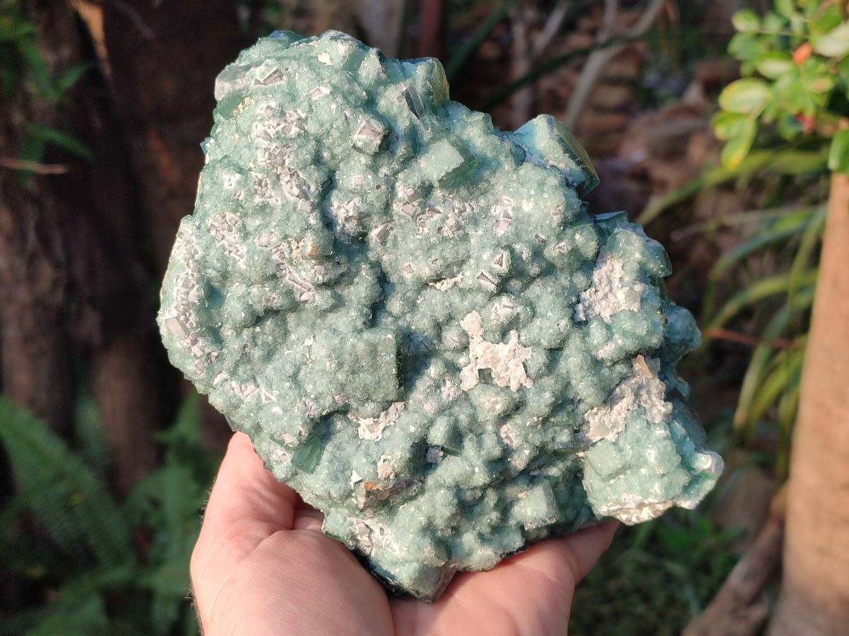 Natural Large Green Cubic Fluorite Specimens x 3 From Mandrosonoro, Madagascar - Toprock Gemstones and Minerals 