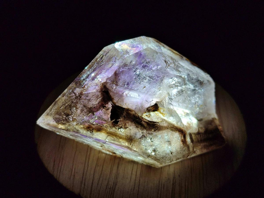 Polished Mixed Smokey Window Amethyst Crystal Pieces x 12 From Akansobe, Madagascar - Toprock Gemstones and Minerals 