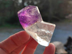 Polished Mixed Smokey Window Amethyst Crystal Pieces x 12 From Akansobe, Madagascar - Toprock Gemstones and Minerals 