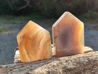Polished Banded Agate House Shaped Slices x 12 From Madagascar - Toprock Gemstones and Minerals 