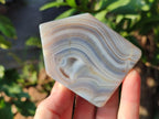 Polished Banded Agate House Shaped Slices x 12 From Madagascar - Toprock Gemstones and Minerals 