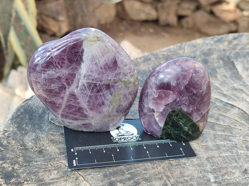 Polished Rare Anhydrite Standing Display Piece x 6 Tulear, Madagascar - Toprock Gemstones and Minerals 