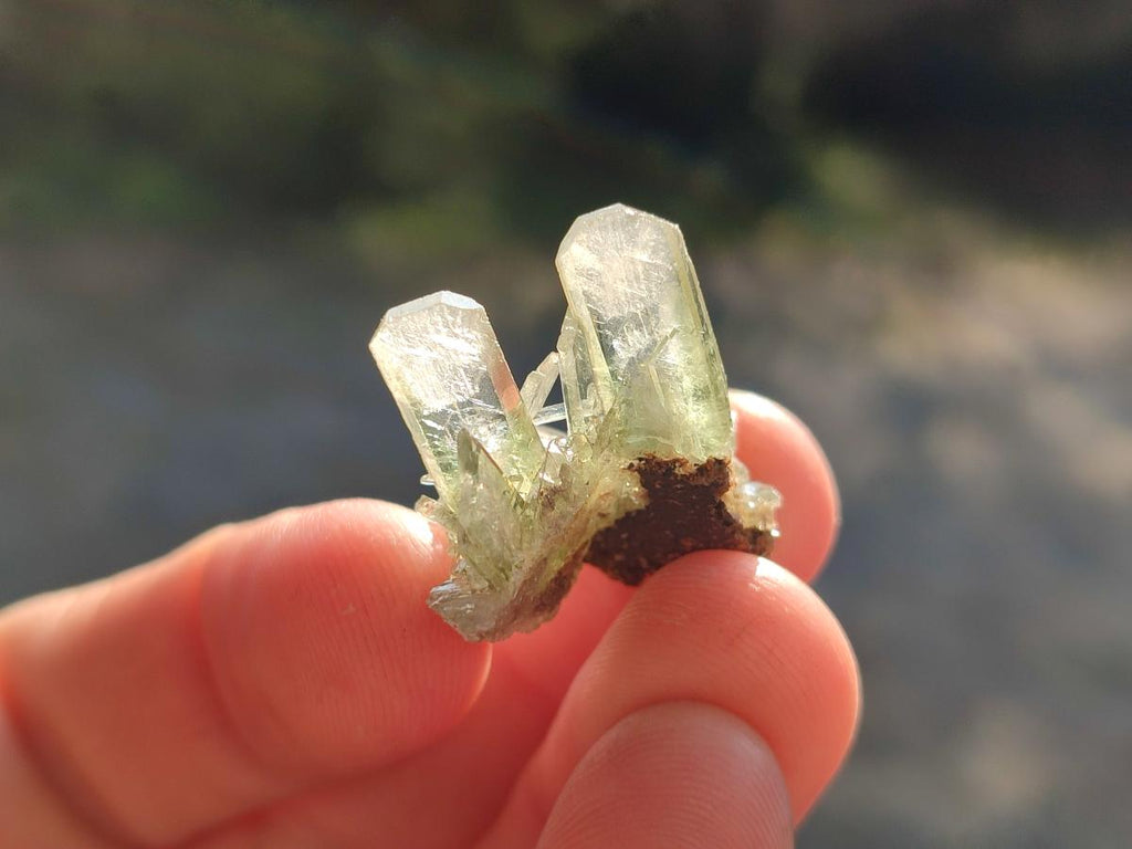 Natural Rare Bladed Barite with Malachite Specimens x 20 From Shangulowé Mine, Congo - Toprock Gemstones and Minerals 