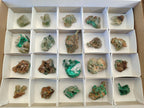 Natural Rare Bladed Barite with Malachite Specimens x 20 From Shangulowé Mine, Congo - Toprock Gemstones and Minerals 