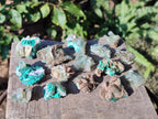 Natural Rare Bladed Barite with Malachite Specimens x 20 From Shangulowé Mine, Congo - Toprock Gemstones and Minerals 