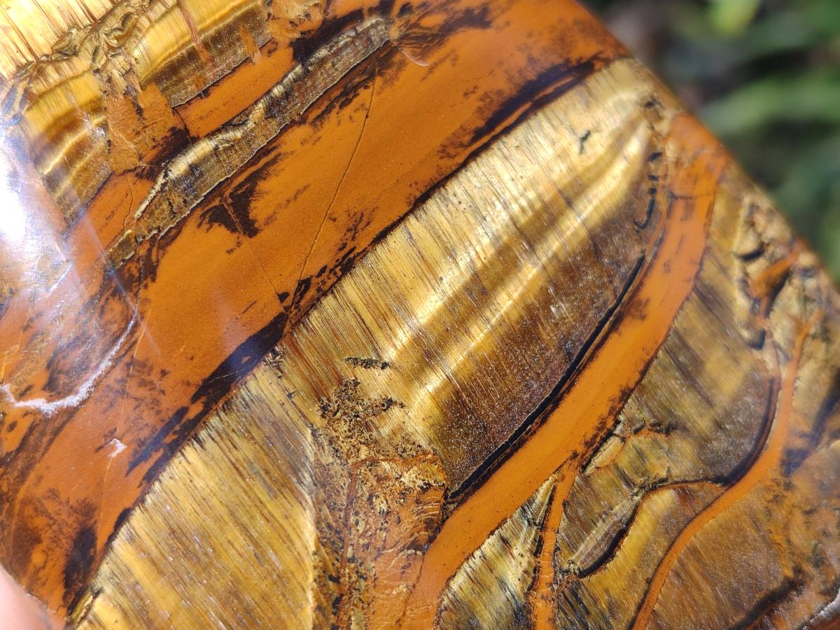 Polished Golden Tigers Eye Display Crystals x 3 From Prieska, South Africa - Toprock Gemstones and Minerals 
