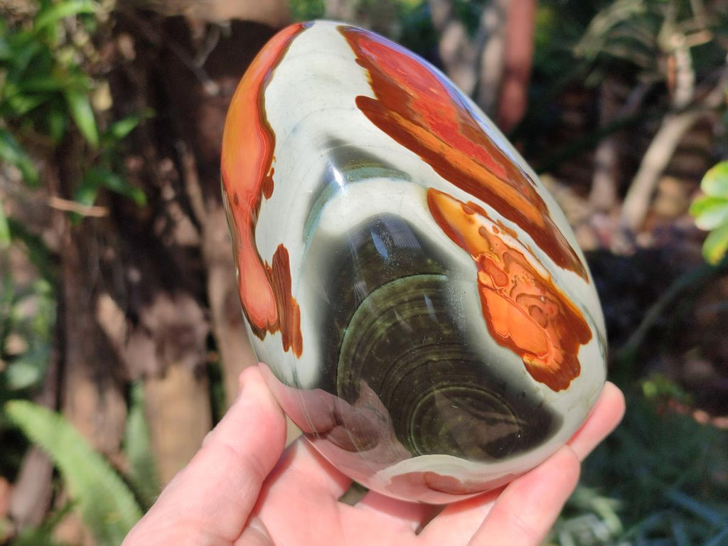 Polished Large Polychrome Jasper Standing Display Piece x 1 From NW Coast, Madagascar - Toprock Gemstones and Minerals 